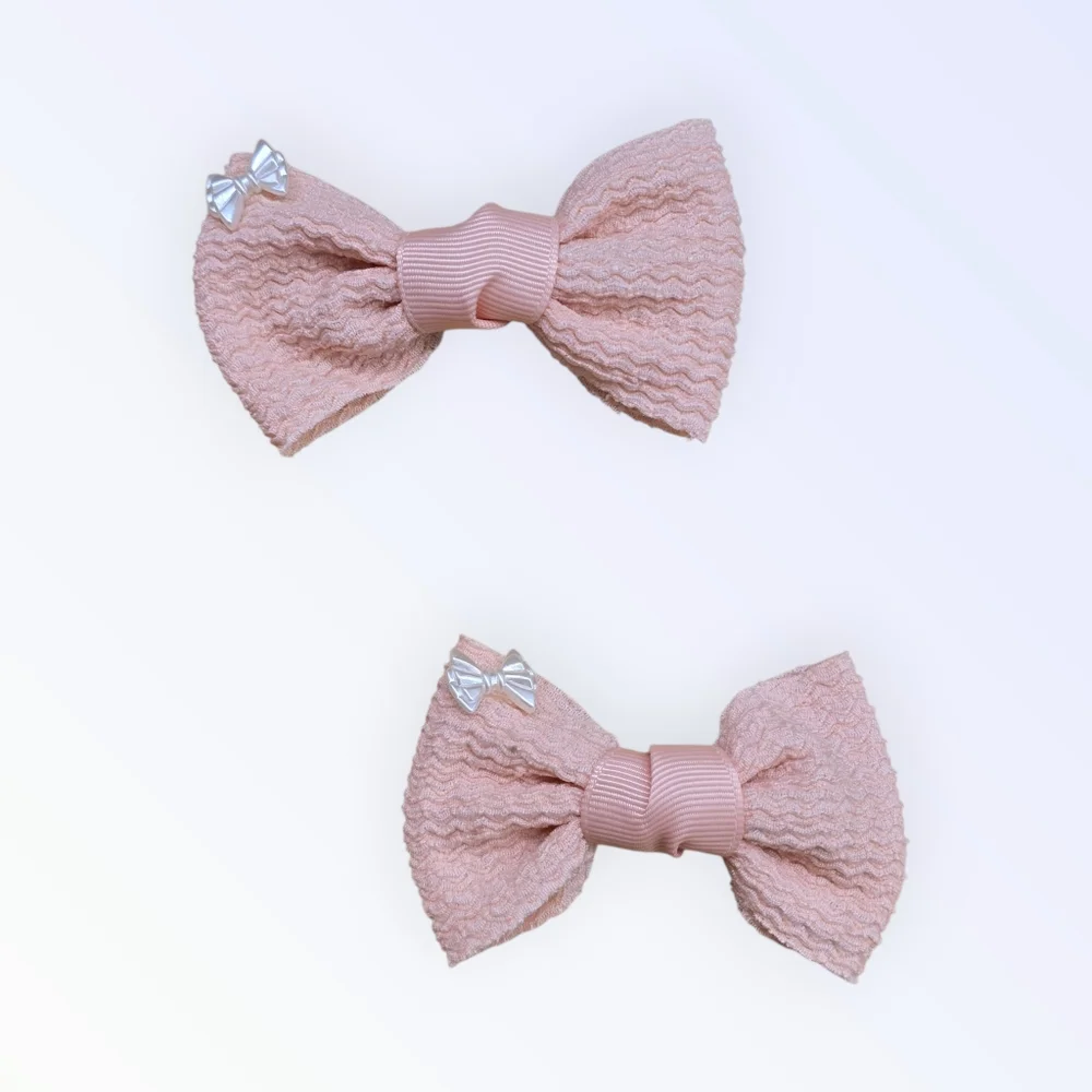 2-‎ Pack of Bow Hair Accessories| Available in Pink, Blue, OR Purple